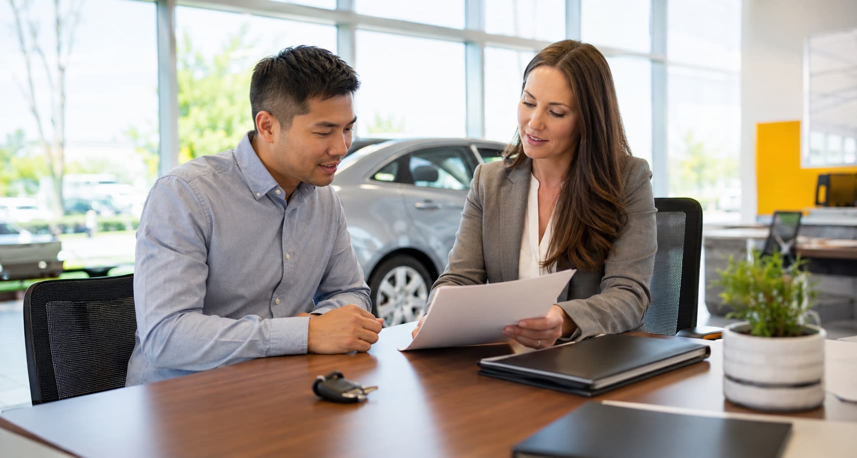 Oklahoma car buyer reviewing full-coverage insurance requirements for a financed vehicle