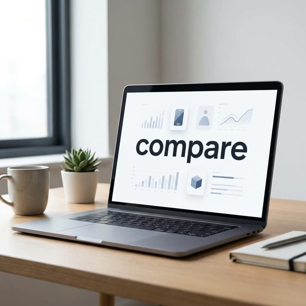 laptop showing insurance rate comparison