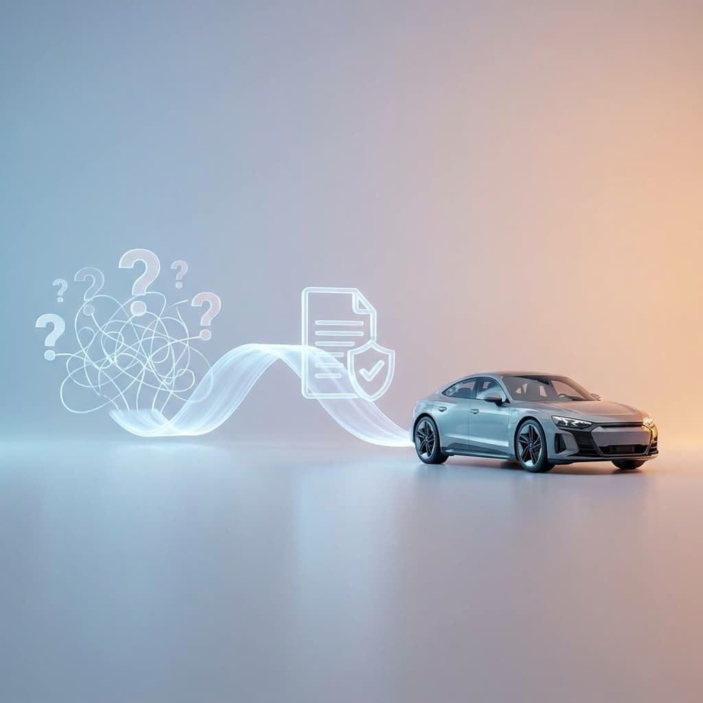 Driver reviewing car auto insurance quotes on phone showing changing and accurate pricing